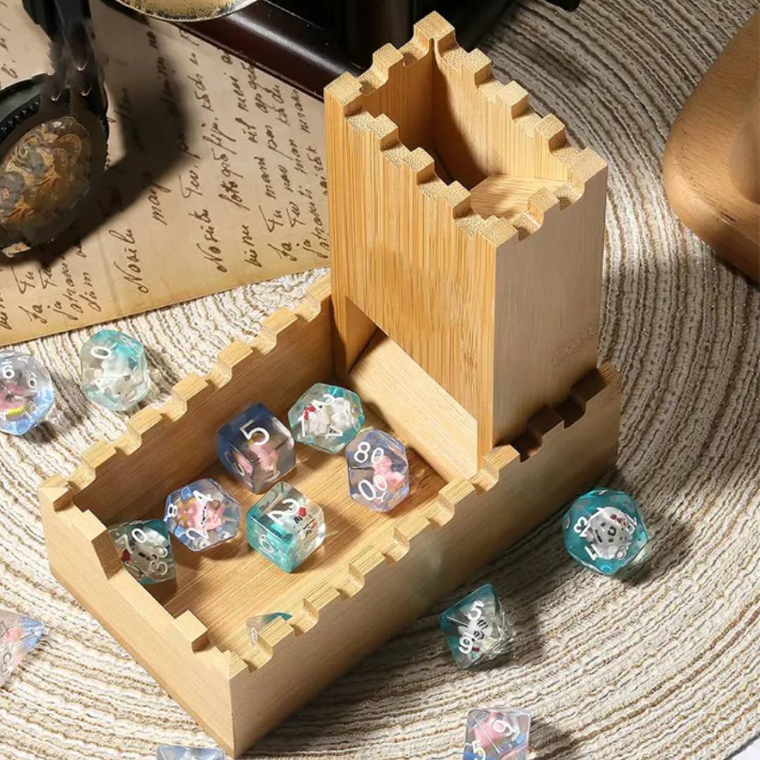 Wooden Dice Tower Folding Stor - Dice Tower Wooden 评论和价格