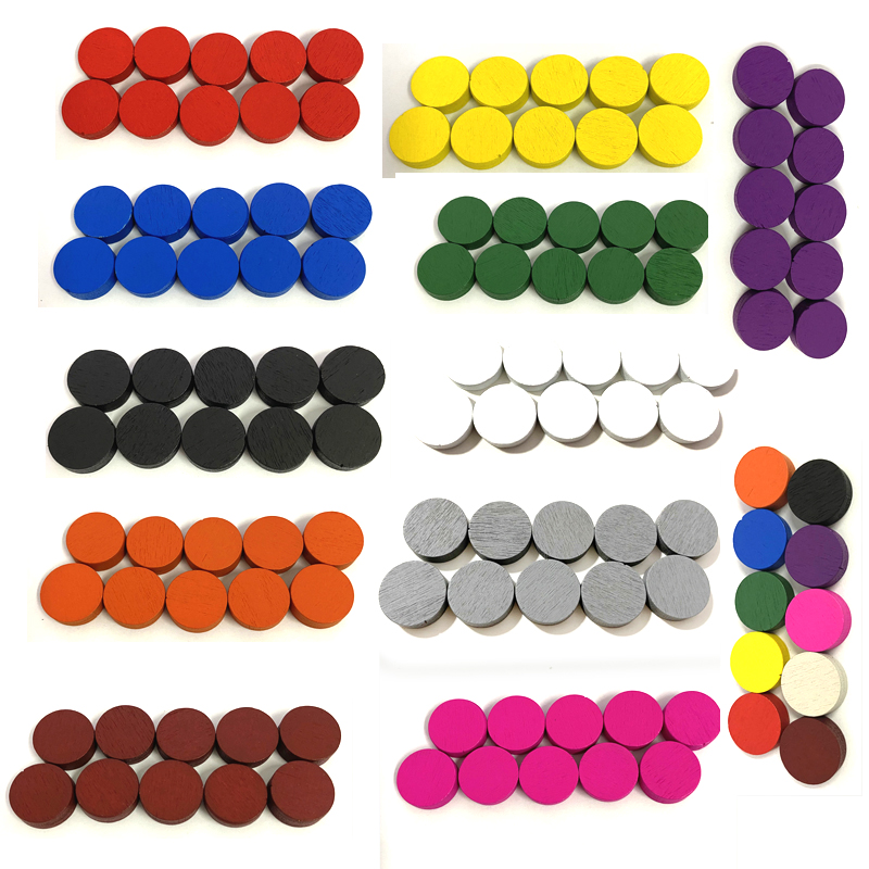 50pieces 15*5MM 11 Colors Wood - Board Game Quoridor 评论和价格