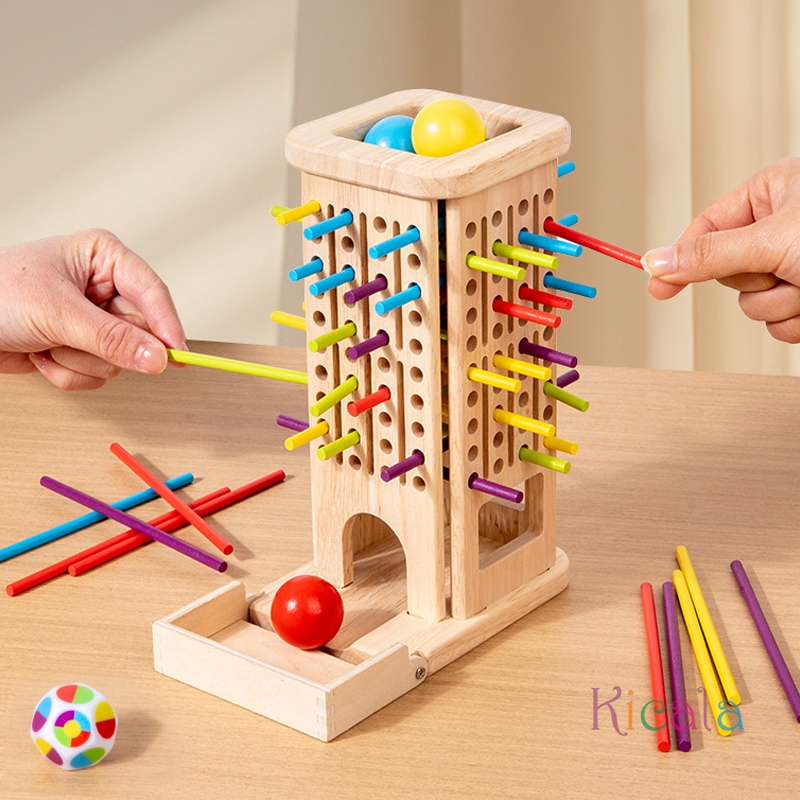 Montessori Game Wooden Stick T - Dice Tower Wooden 评论和价格