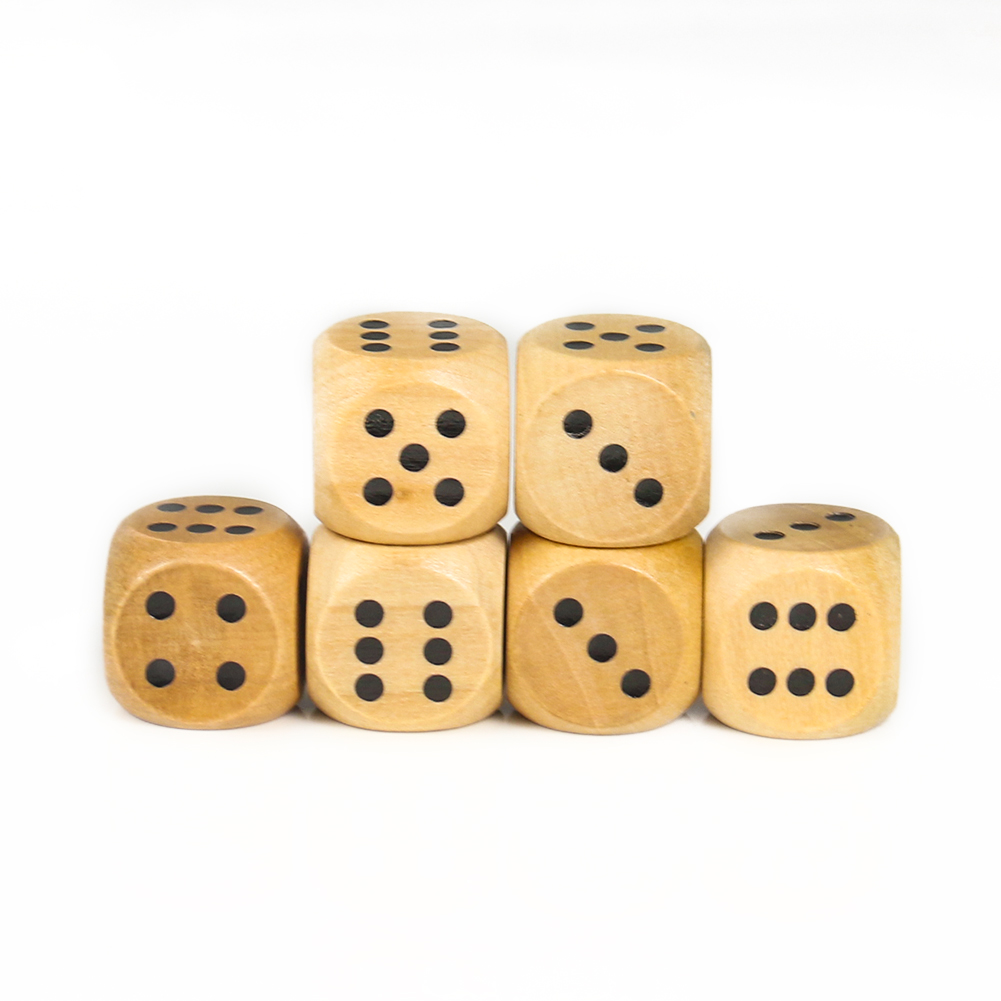 5PCS 20mm Wooden Dice Point D6 - Dice Tower Wooden 评论和价格