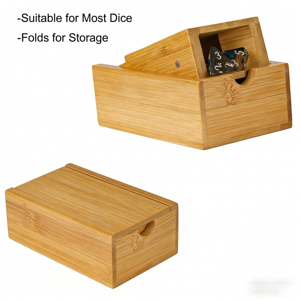 Premium Natural Bamboo Foldabl - Dice Tower Wooden 评论和价格