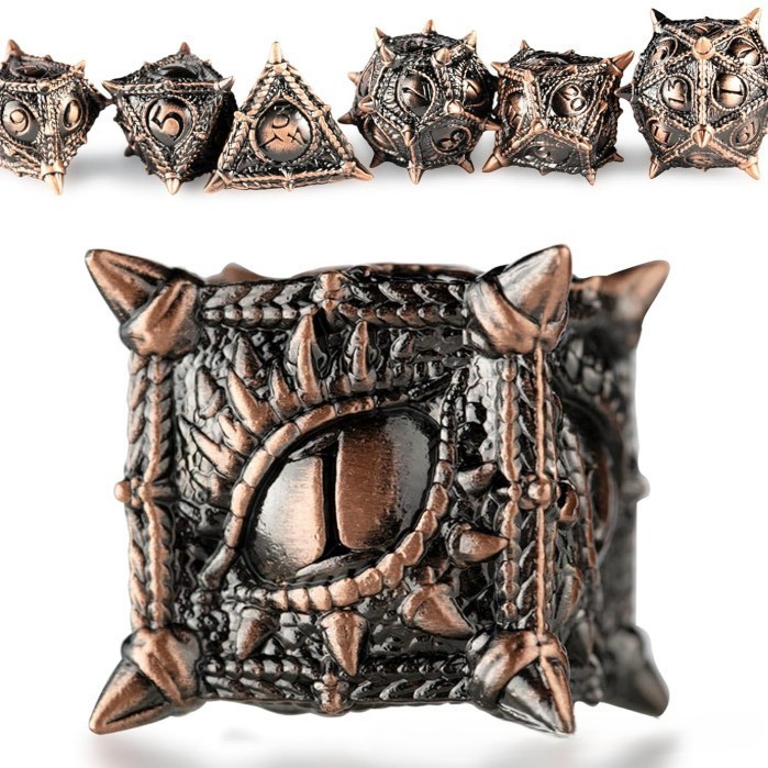 Dungeon and Dragon Metal Dice  - Dice Tower Wooden 评论和价格