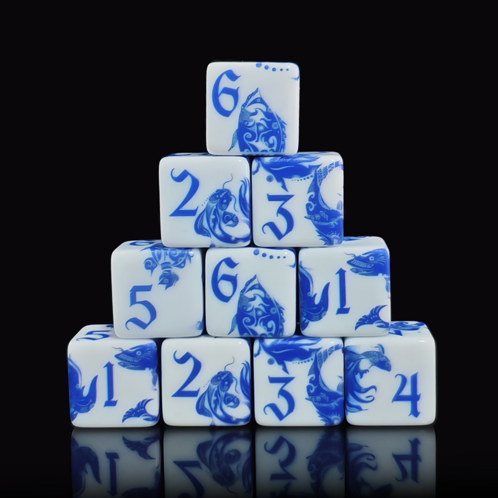 12Pcs Blue And White Porcelain - Board Game Electronic Table 评论和价格