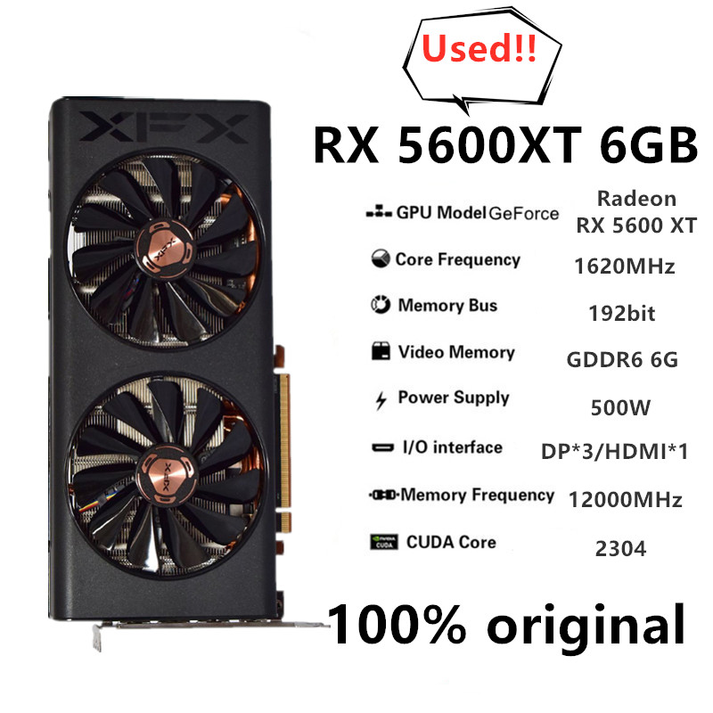 XFX original RX 5600XT 6G Game - Board Game Vr 评论和价格