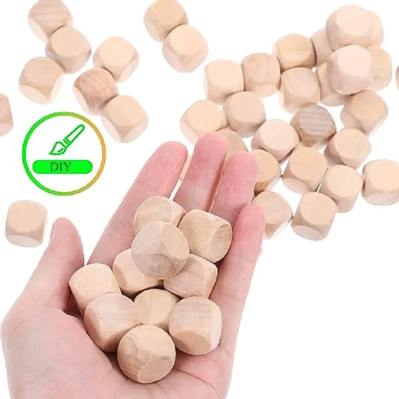 10pcs D6 6 Sided Blank Wood Di - Dice Tower Wooden 评论和价格