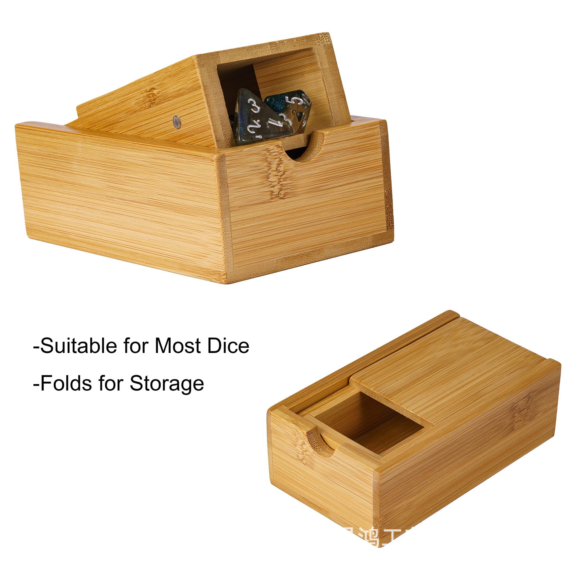 Foldable Wooden Dice Tower Dic - Dice Tower Wooden 评论和价格