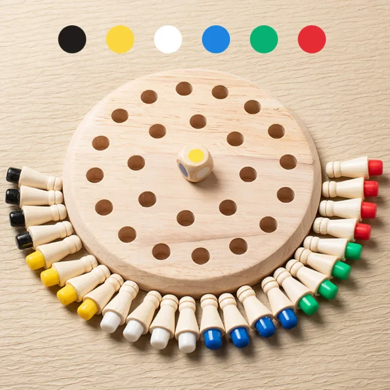 1PC Wooden Memory Match Stick  - Board Game Of Life 评论和价格