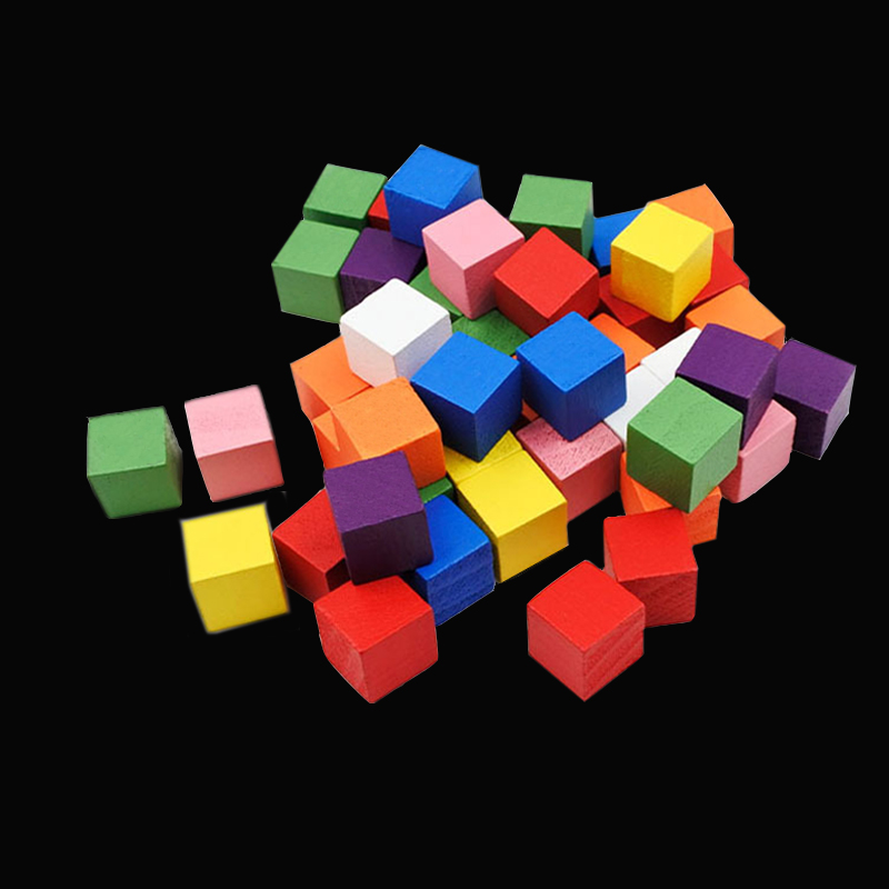 100Pcs/lots 14colors 10mm Cube - Dice Tower Wooden 评论和价格