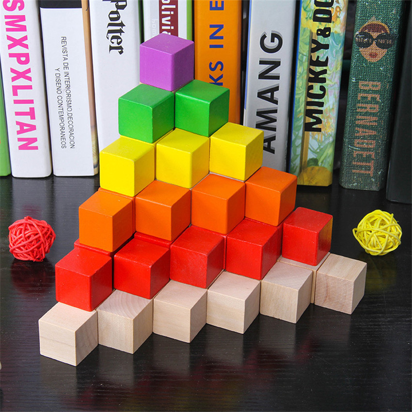 30Pcs/lot 2X2CM Wooden Colorfu - Dice Tower Wooden 评论和价格
