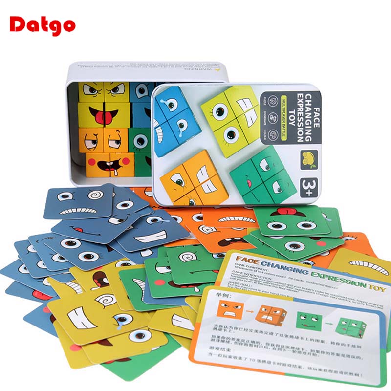 Kids Face Change Expression Pu - Dice Tower Wooden 评论和价格