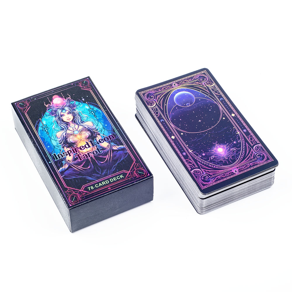 Inspired Neon Tarot Deck 78 Ca - Board Game Of Life 评论和价格