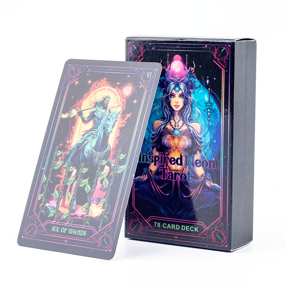 Inspired Neon Tarot Deck 78 Ca - Board Game Of Life 评论和价格