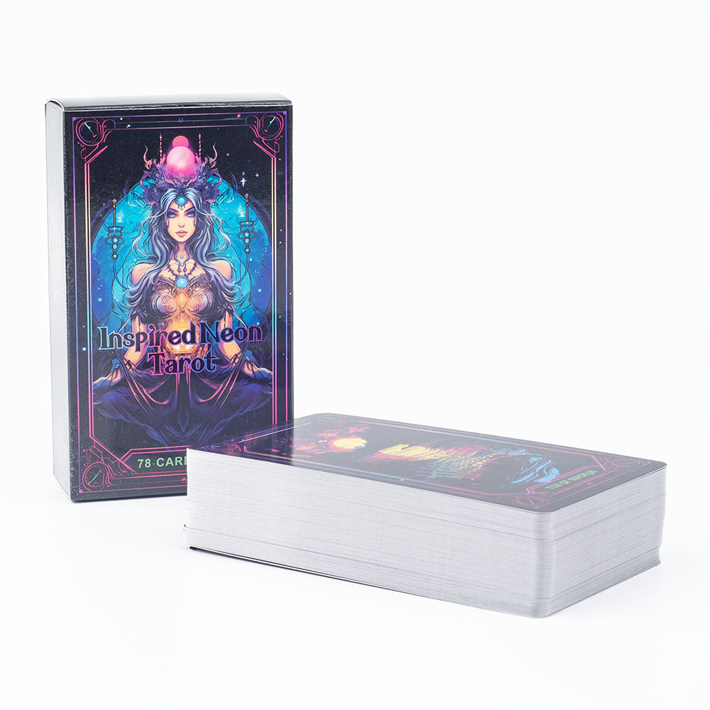Inspired Neon Tarot Deck 78 Ca - Board Game Of Life 评论和价格