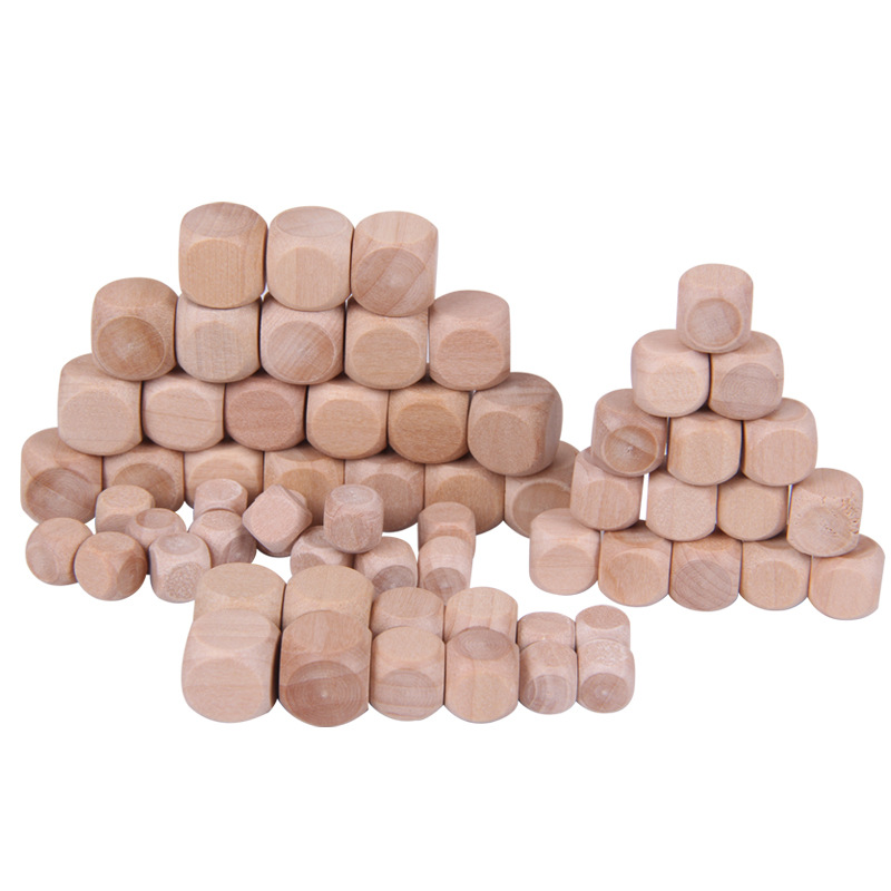10pcs/Lot D6 6 Sided Blank Woo - Dice Tower Wooden 评论和价格